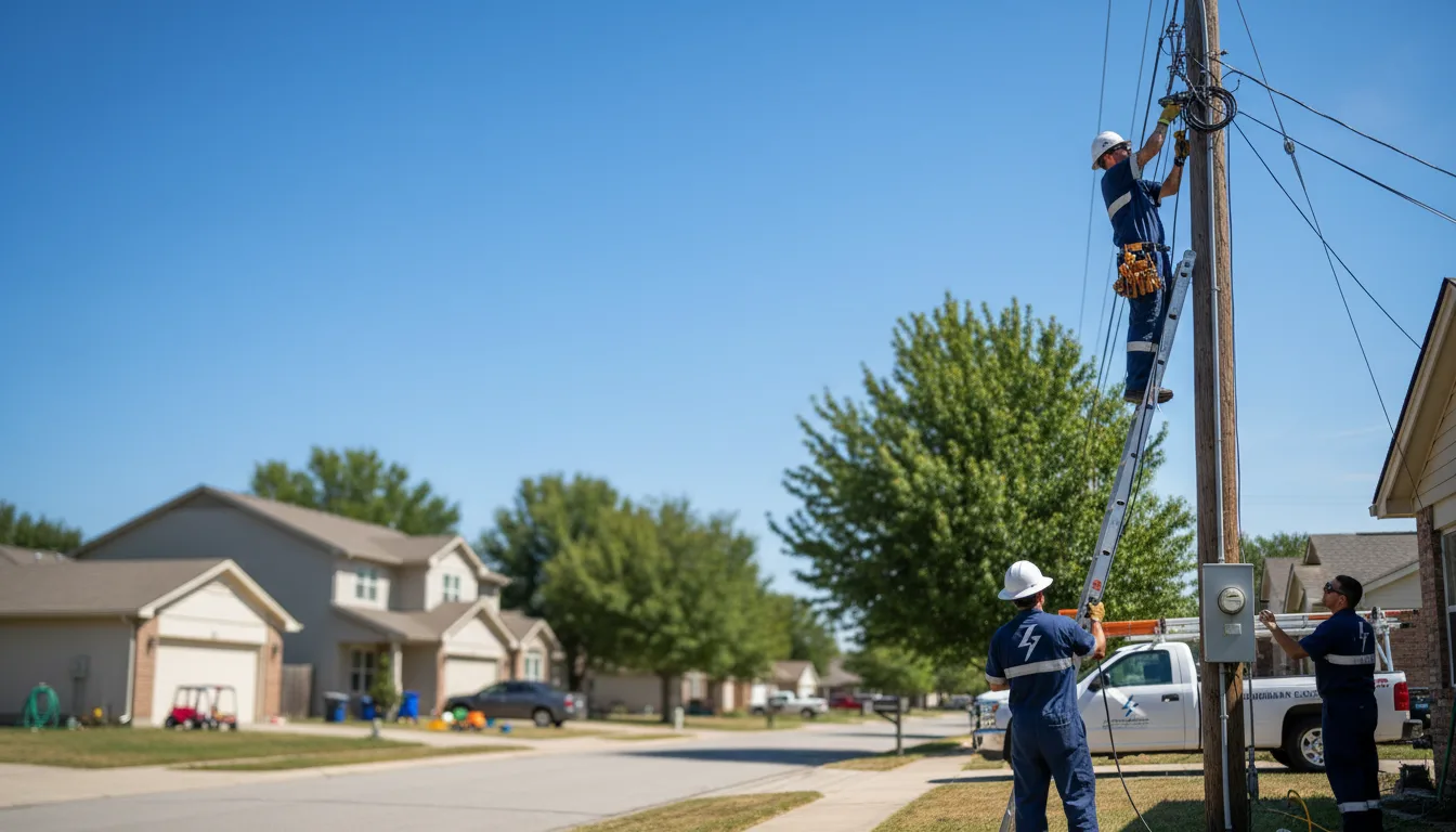 Residential electrician providing installation services in Smithdale, MS